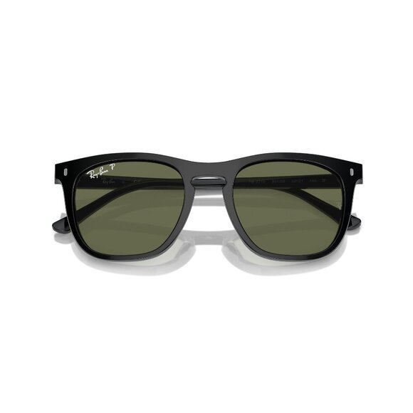 New RAY-BAN Black Polarised Square RB2210 901/58 Sunglasses Women - Picture 4 of 6